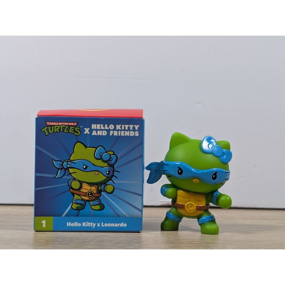 Hello Kitty x Leonardo TMNT 2025 McDonalds Toy #1 w/ Box Sanrio Nickelodeon